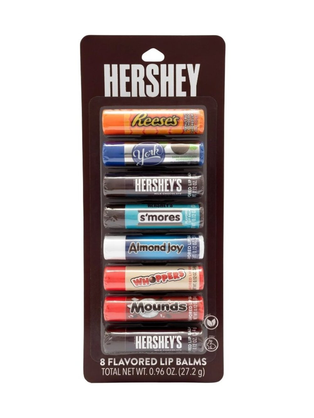 8pc Party Pack Taste Beauty Chocolate Lip Balms Hershey's+Reese's+York+S'mores++